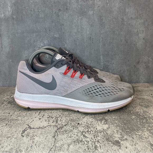 Nike Zoom Winflo 4 Running Shoes Womens sz 9.5 - grey/pink - Picture 1 of 8